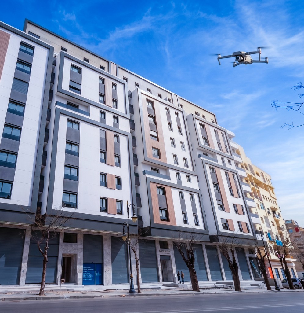 Drone pour promotion immobilière à Tanger - Captation BTP immobilier