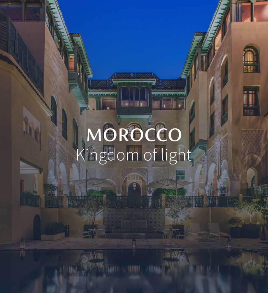 Moroccan riad courtyard at dusk — fixer in Morocco for international film and TV productions