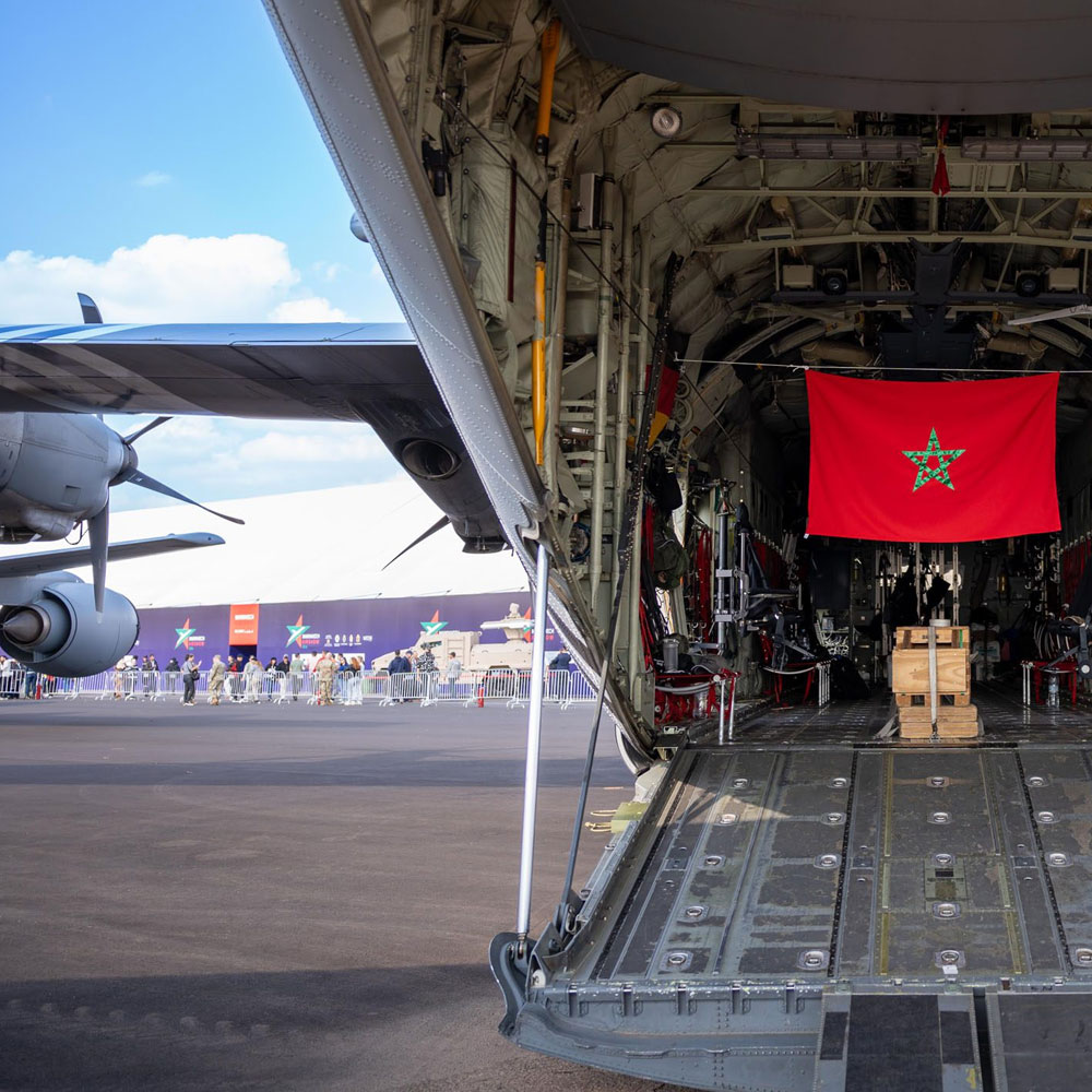 Photographe Marrakech Airshow - Avion militaire drapeau Maroc